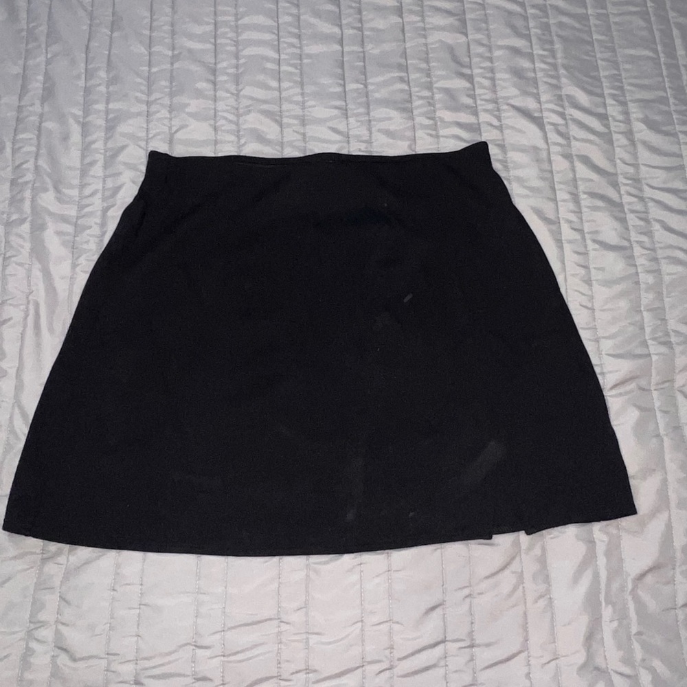 Black mini skirt